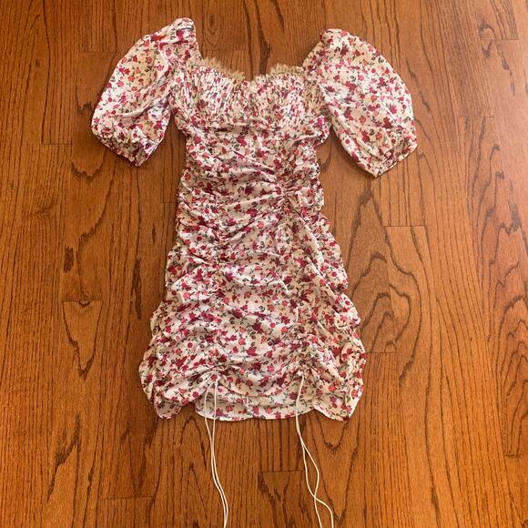 For Love & Lemons Melrose Dress MSRP $160 | Red White | XS - Picture 2 of 13